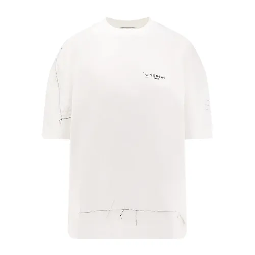 Logo Print Crew-neck T-shirts and Polos - Givenchy - Modalova