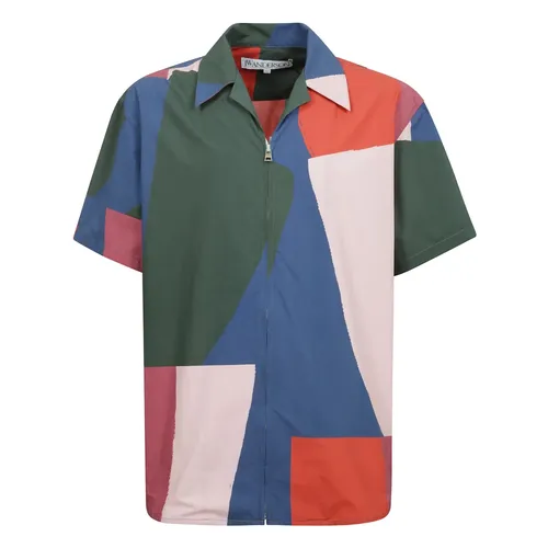 Printed Short Sleeve Shirt - JW Anderson - Modalova