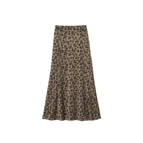 Elegant A-Line Skirt in Khaki - Ba&Sh - Modalova