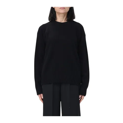 Schwarzer Merino Rundhalspullover - Jil Sander - Modalova