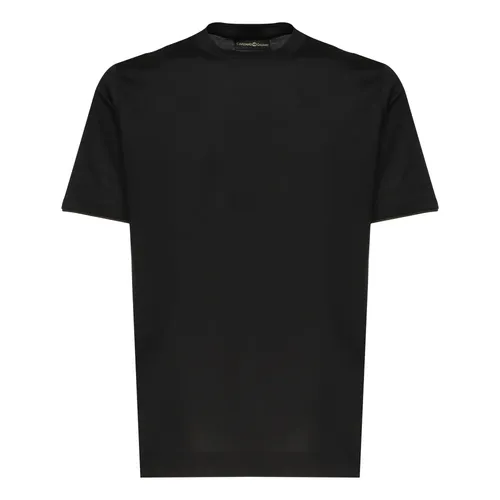 Black Crew Neck T-shirts and Polos - Giuliano Galiano - Modalova