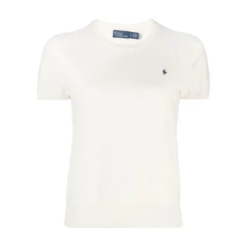 Lässiger beiger Pullover mit kurzen Ärmeln - Polo Ralph Lauren - Modalova