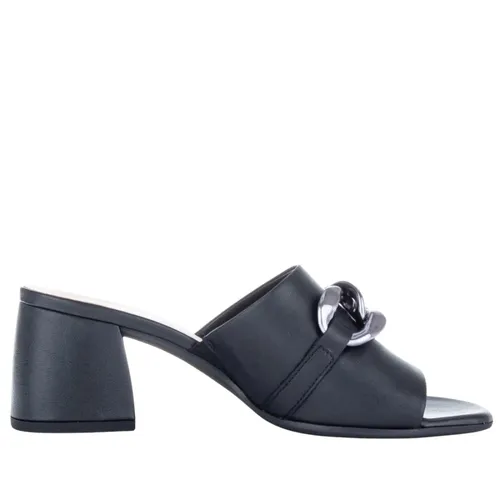 Black Leather High Heel Sandals - Gabor - Modalova