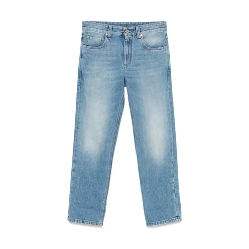 Jeans > Cropped Jeans - - Brunello Cucinelli - Modalova