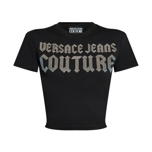 Black T-shirts and Polos - Versace Jeans Couture - Modalova