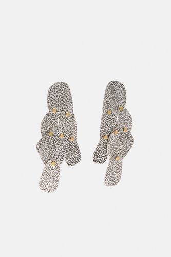 Boucles D'oreilles Plaques Métallisées - Pull&Bear - Modalova