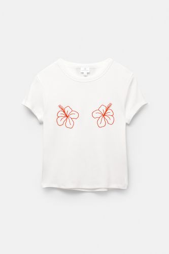T-Shirt Fleurs D'hibiscus - Pull&Bear - Modalova