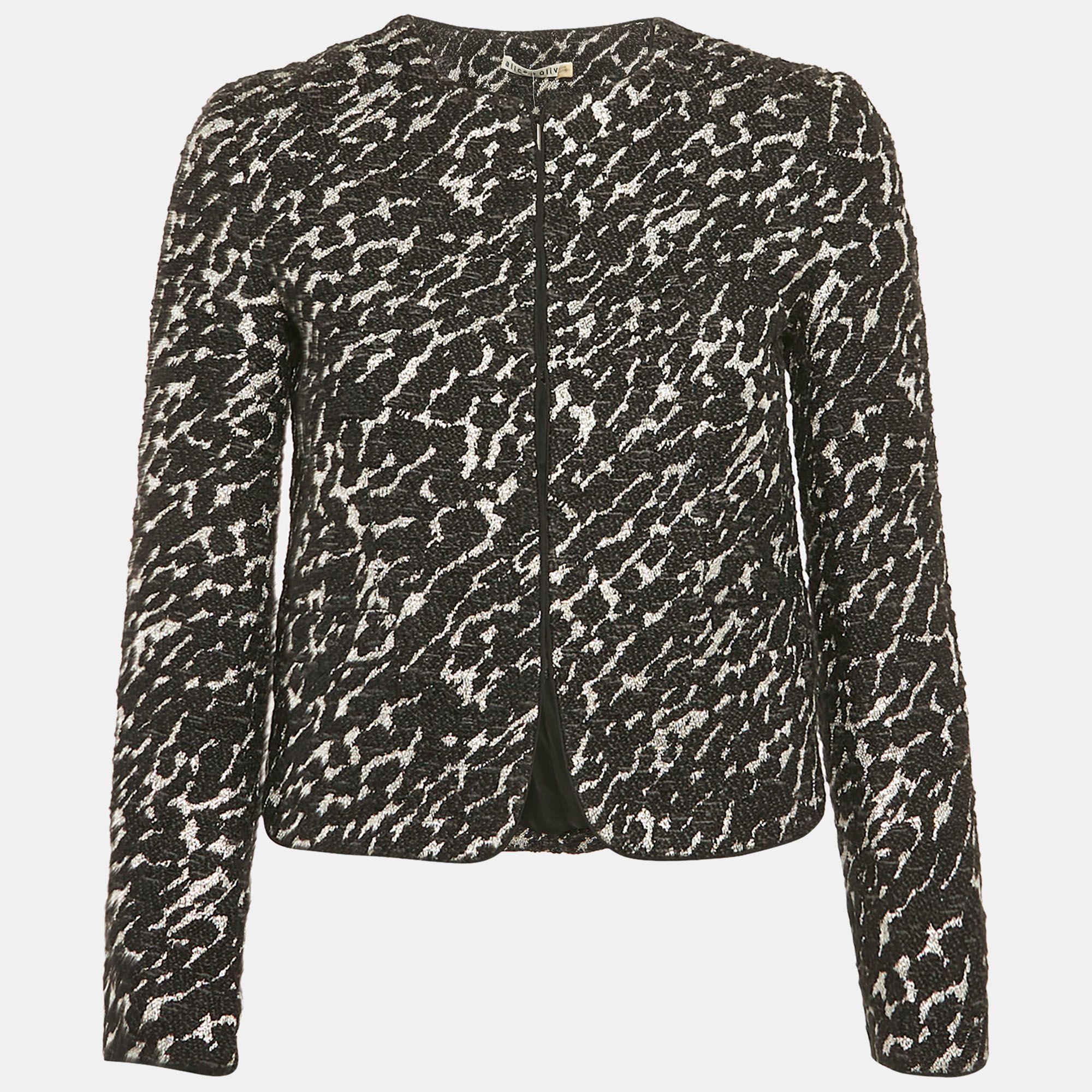 Lurex Tweed Jacket XS - Alice + Olivia - Modalova