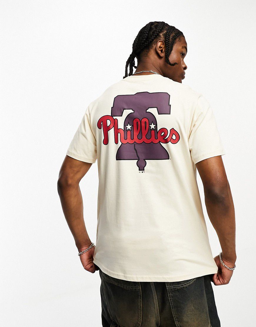 Philadelphia Phillies - T-shirt sporco con stampa sul petto e sul retro - 47 Brand - Modalova