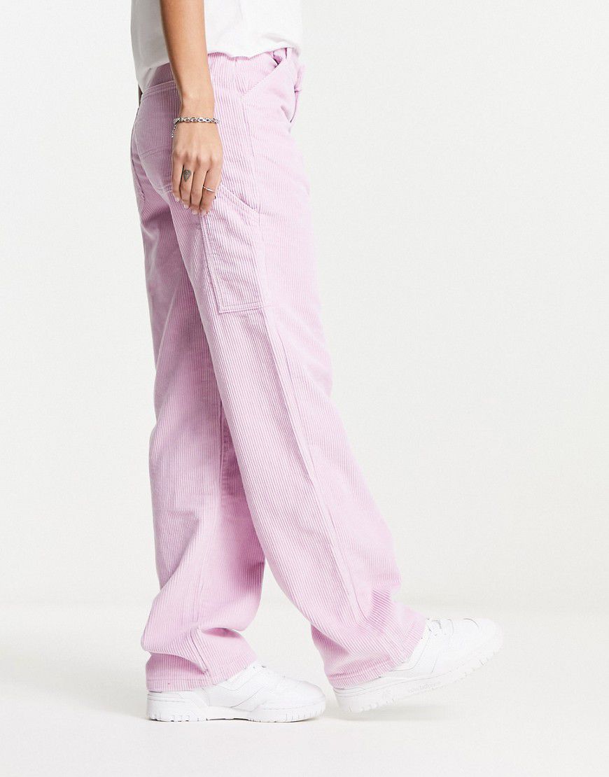 Cotton On - Jeans cargo rosa in velluto a coste - Cotton:On - Modalova