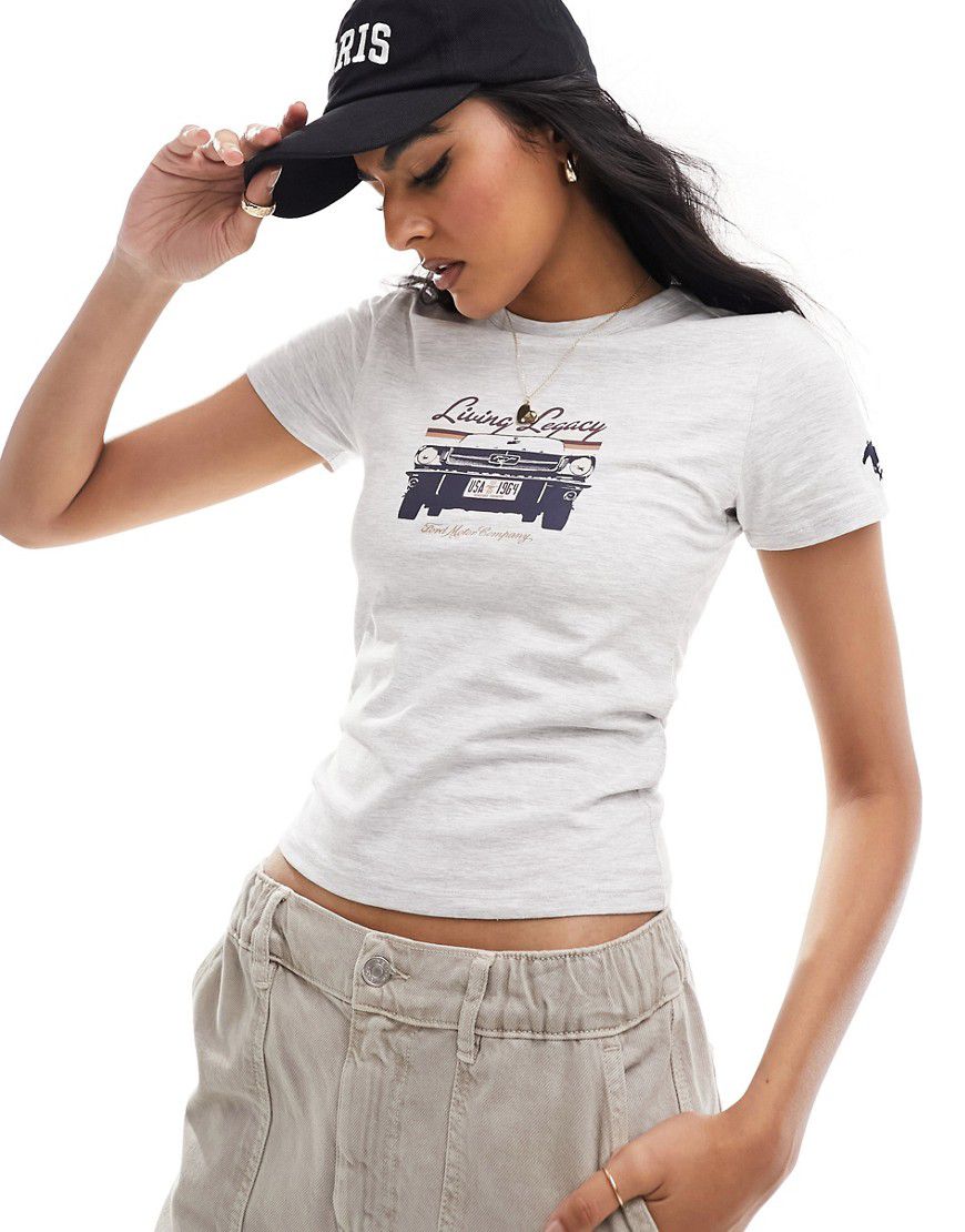 Cotton On - T-shirt ampia con bordi a contrasto e grafica "Ford" rétro - Cotton:On - Modalova