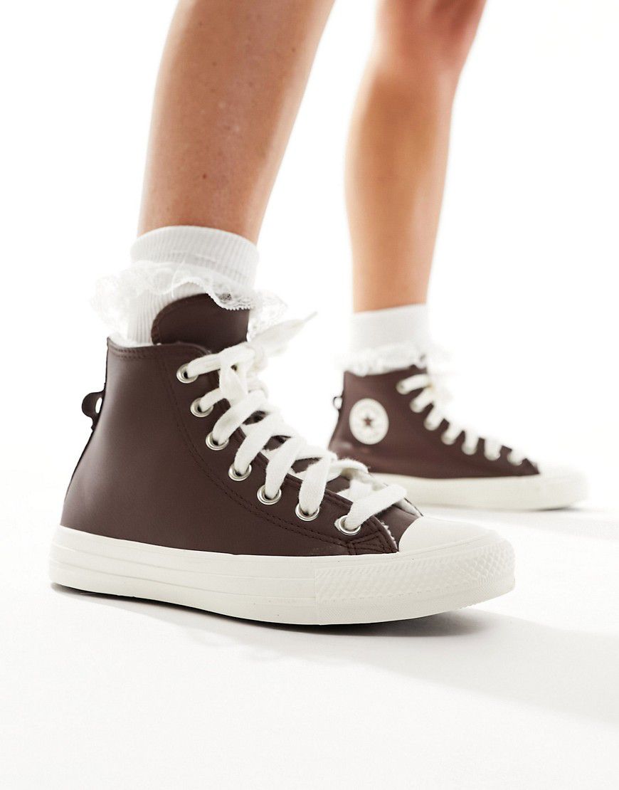 Chuck Taylor All Star Hi - Sneakers in pelle scuro - Converse - Modalova