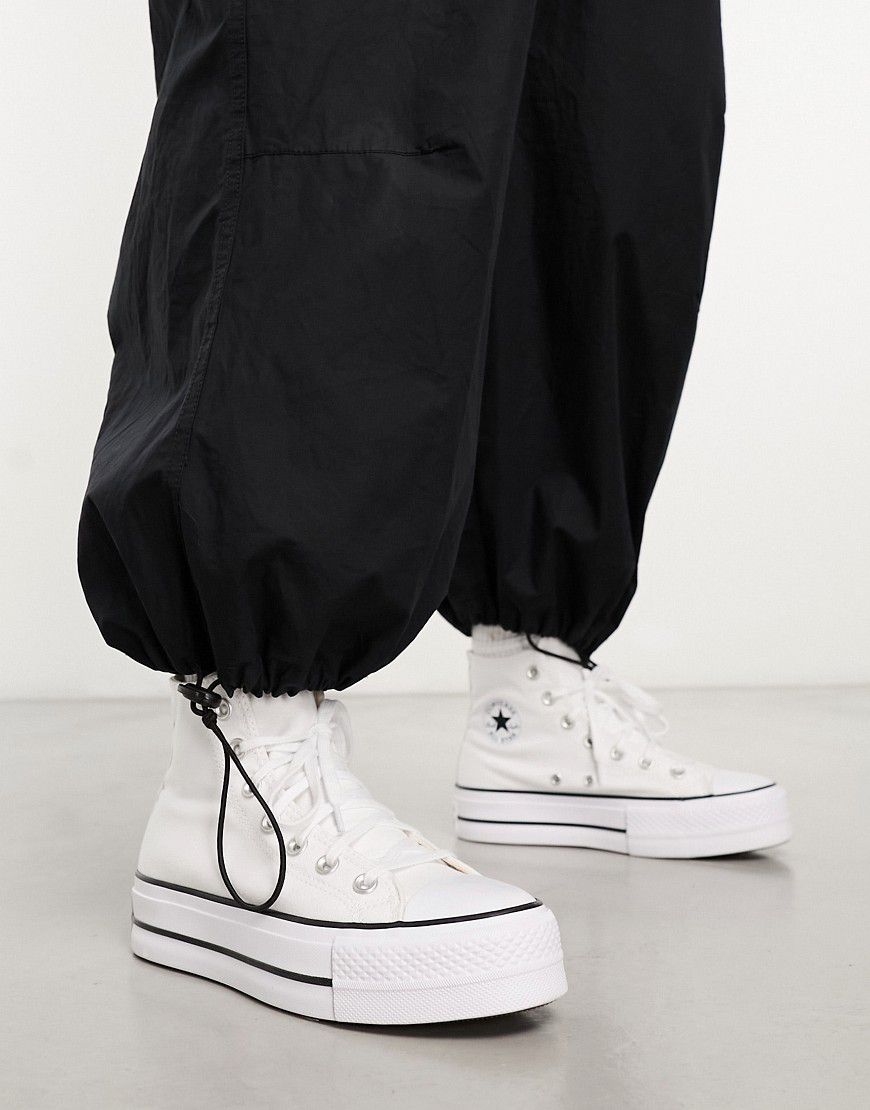 Chuck Taylor Lift Hi - Sneakers alte bianche con suola platform - Converse - Modalova