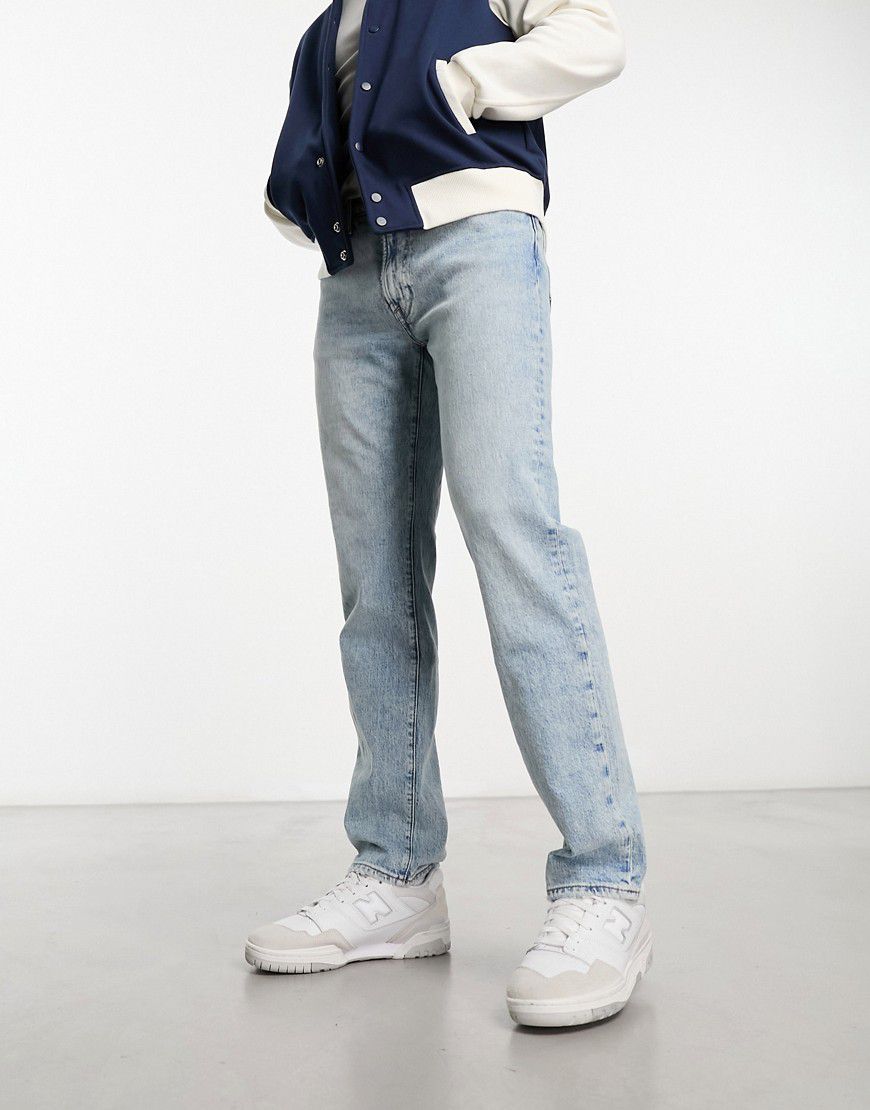Jeans dritti anni '90 invecchiati lavaggio chiaro - Abercrombie & Fitch - Modalova