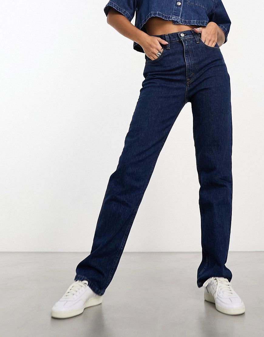 Jeans dritti anni '90 lavaggio scuro - Abercrombie & Fitch - Modalova