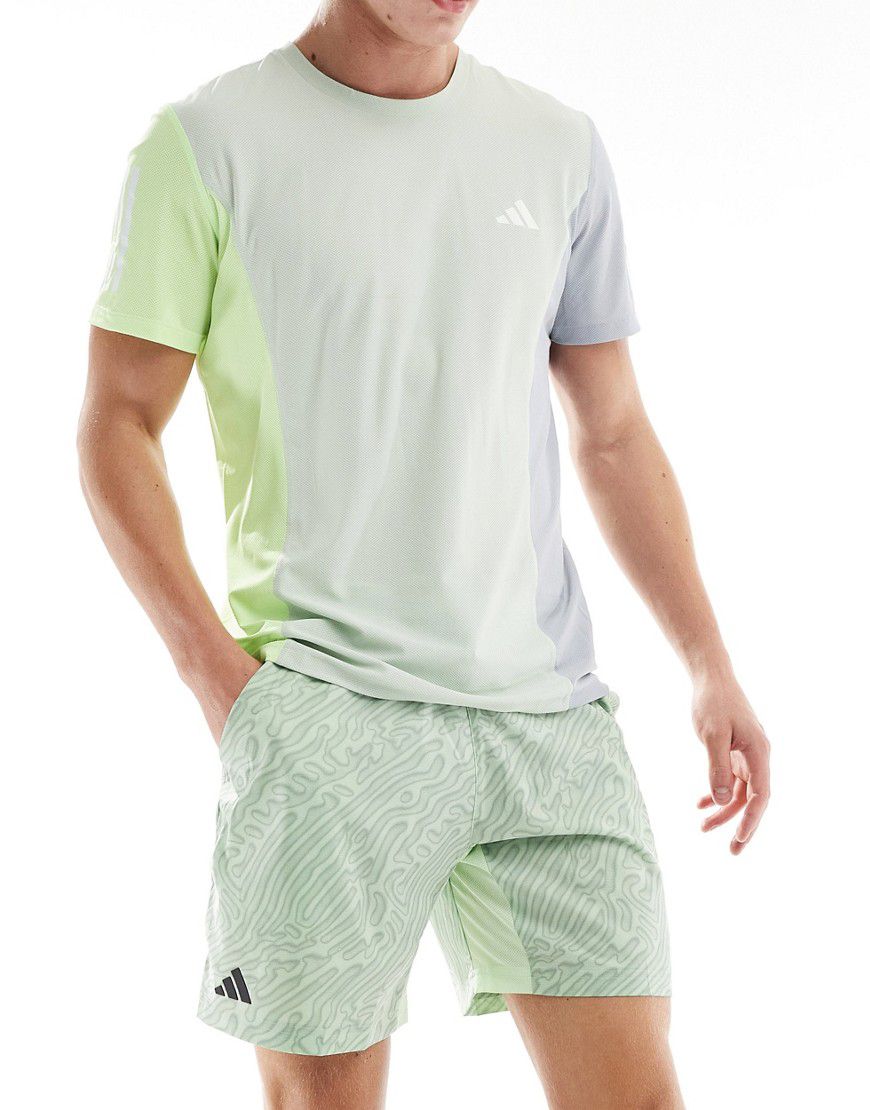 Adidas - Tennis Heat.rdy Pro - Pantaloncini verdi da 7" ergonomici con stampa - adidas performance - Modalova
