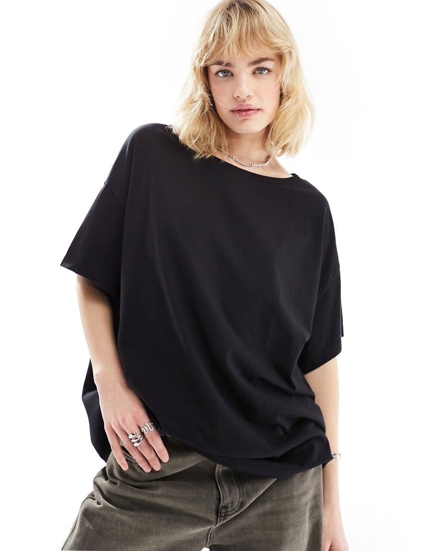 Lydia - T-shirt extra larga nera - AllSaints - Modalova