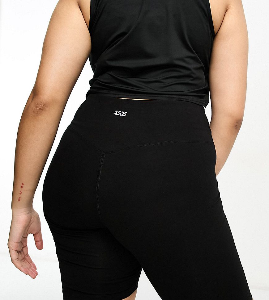 Curve - Icon - Pantaloncini leggings da 20 cm neri Cotton Touch - ASOS - Modalova