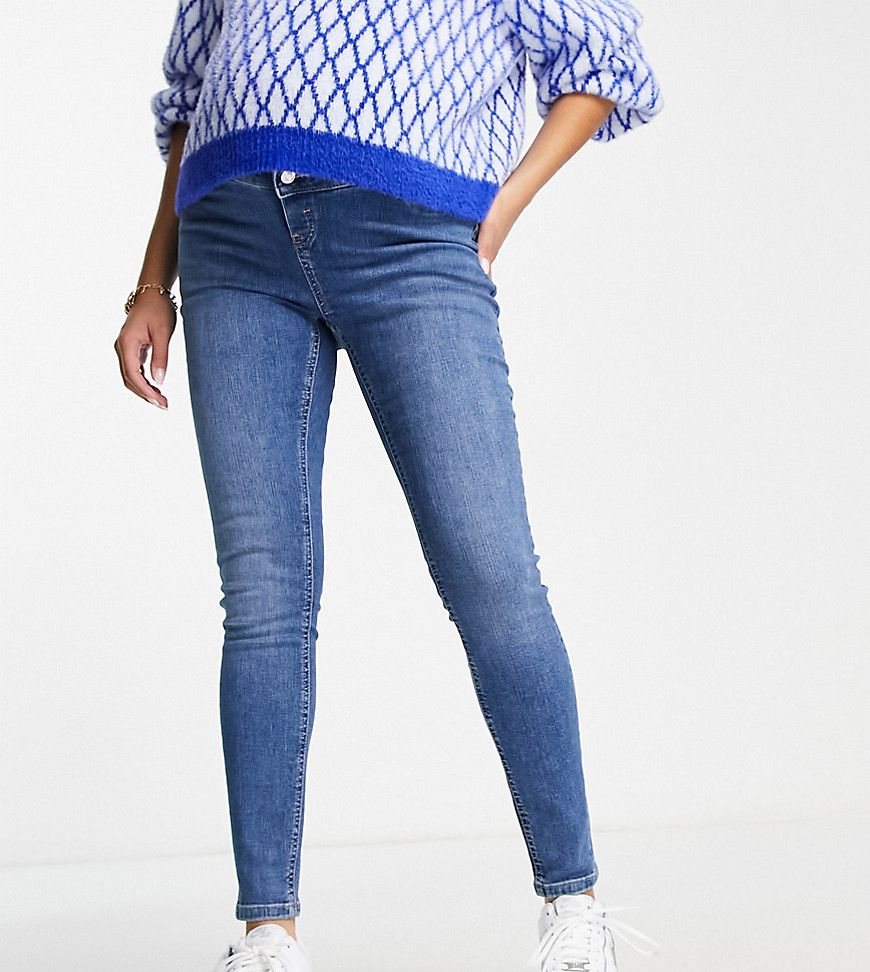 ASOS DESIGN Maternity - Ultimate - Jeans skinny medio autentico con fascia sopra il pancione - ASOS Maternity - Modalova