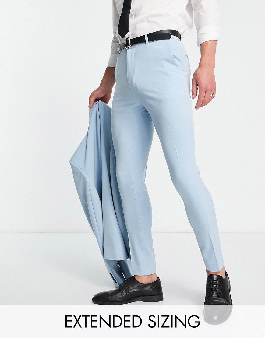 Pantaloni da abito super skinny azzurri - ASOS DESIGN - Modalova