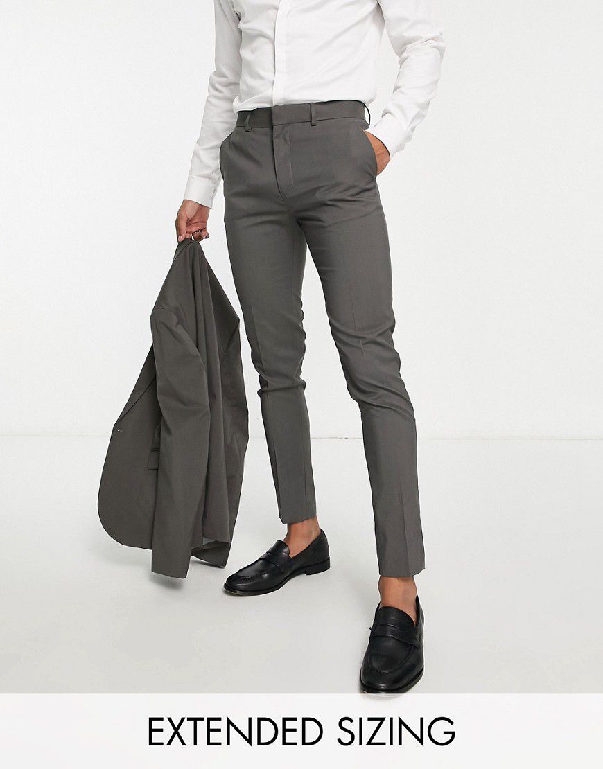 Pantaloni da abito skinny antracite - ASOS DESIGN - Modalova