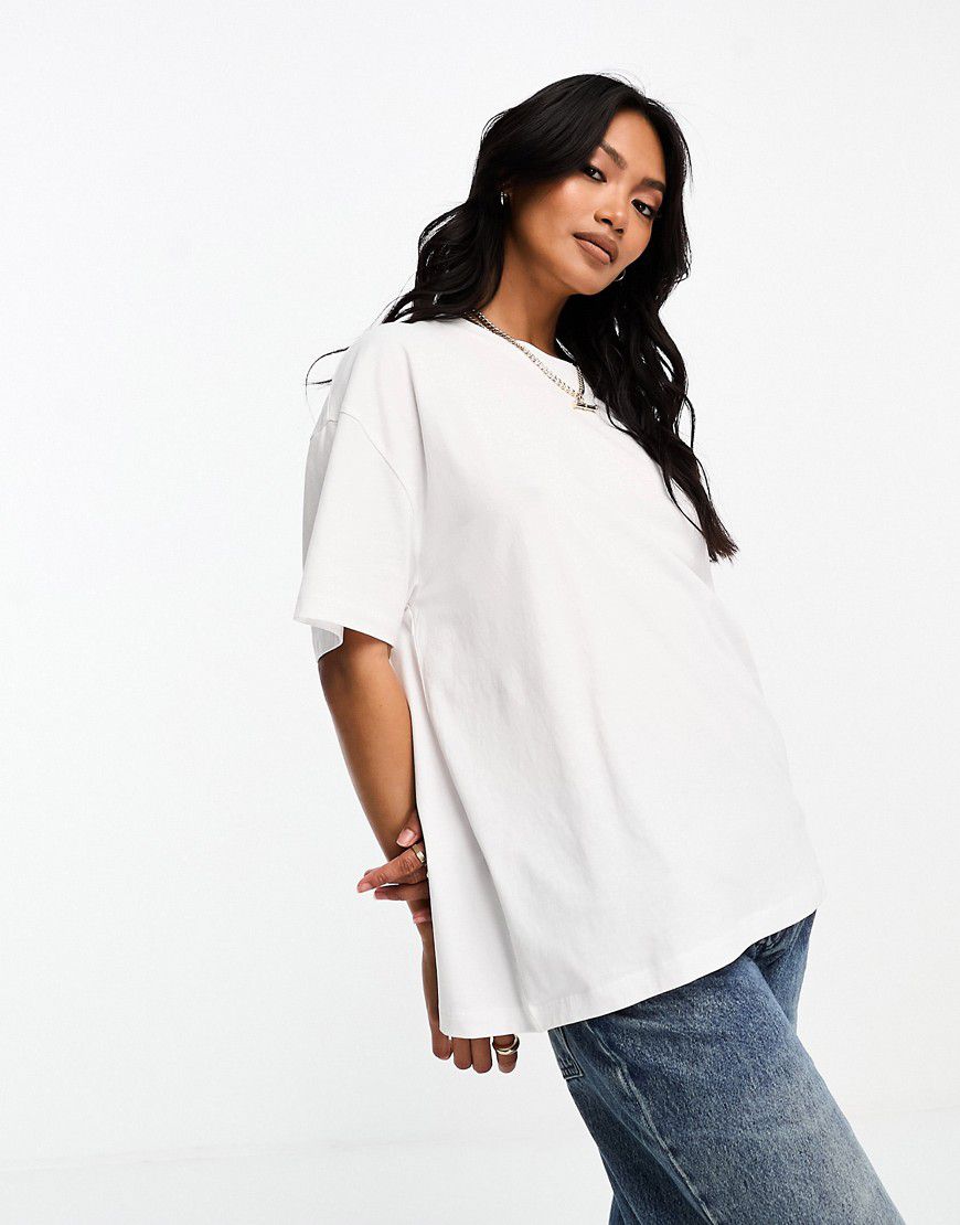 T-shirt bianca oversize - ASOS DESIGN - Modalova