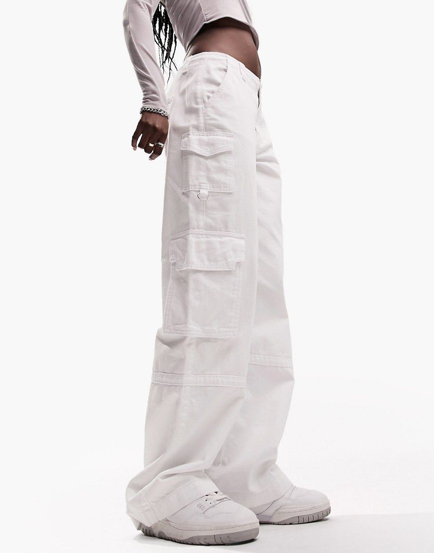 Ultimate - Jeans cargo bianchi - ASOS DESIGN - Modalova