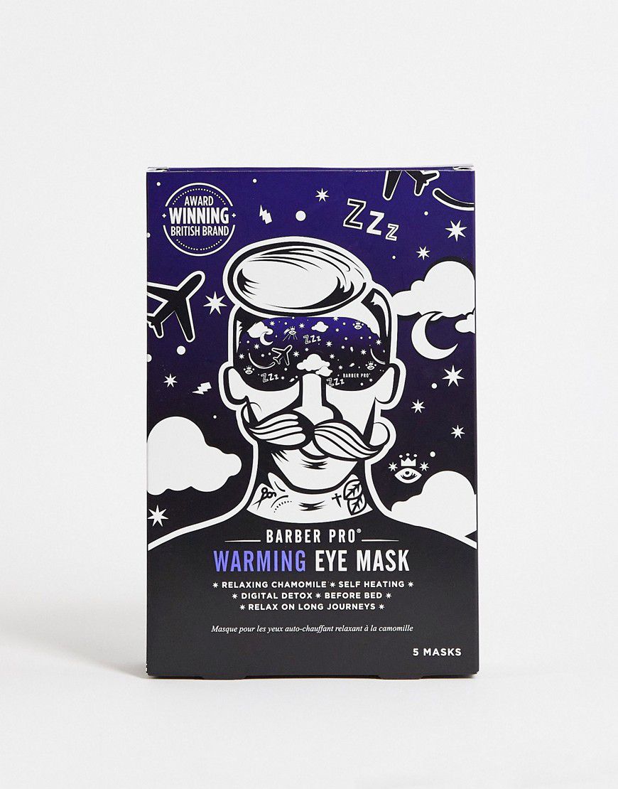 Confezione da cinque maschere occhi da notte riscaldanti - Barber Pro - Modalova
