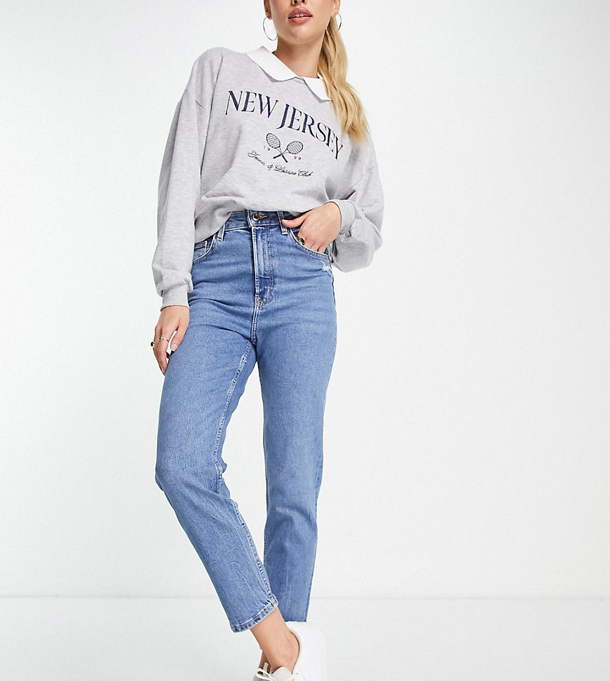Tall - Mom jeans comfort medio - Bershka - Modalova