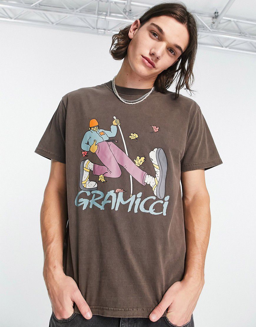 Gramicci - Hiker - T-shirt marrone - Gramicci - Modalova
