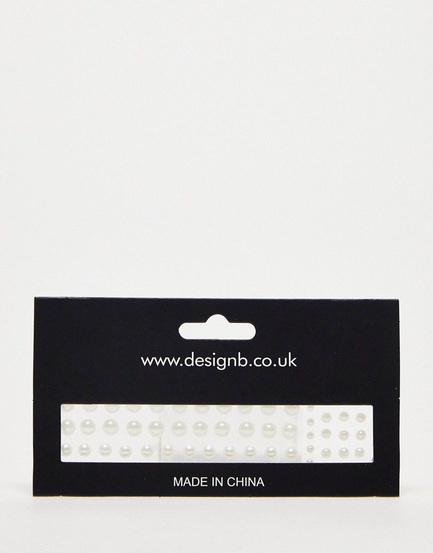 Perle bianche per capelli - DesignB London - Modalova