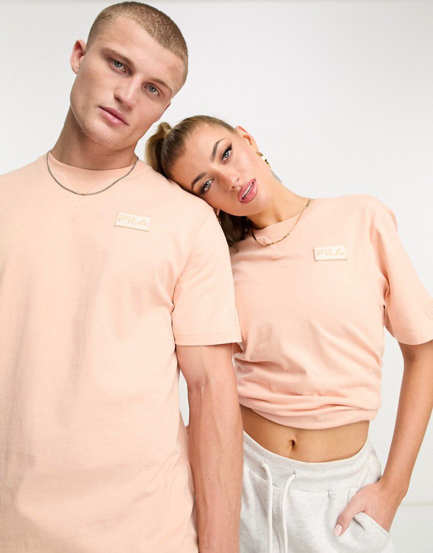 Benjamin - T-shirt classica unisex color albicocca - Fila - Modalova