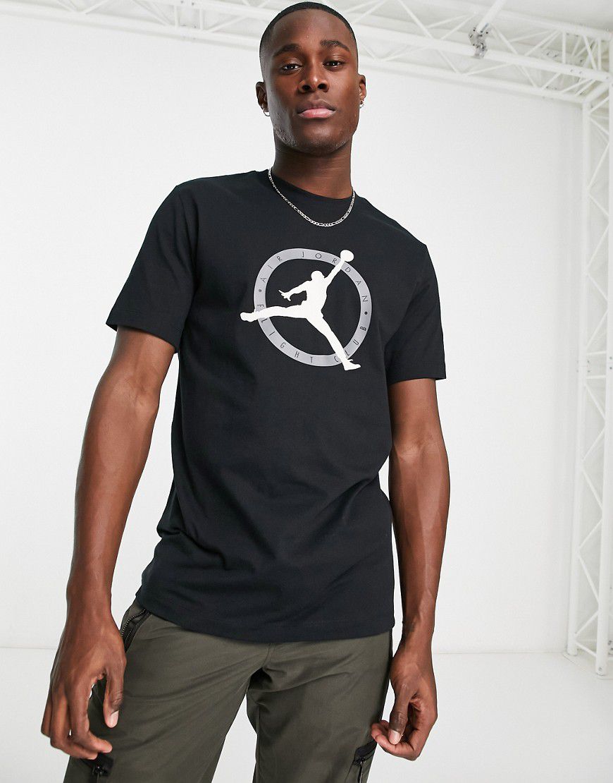 T-shirt nera con logo Jumpman centrale - Jordan - Modalova