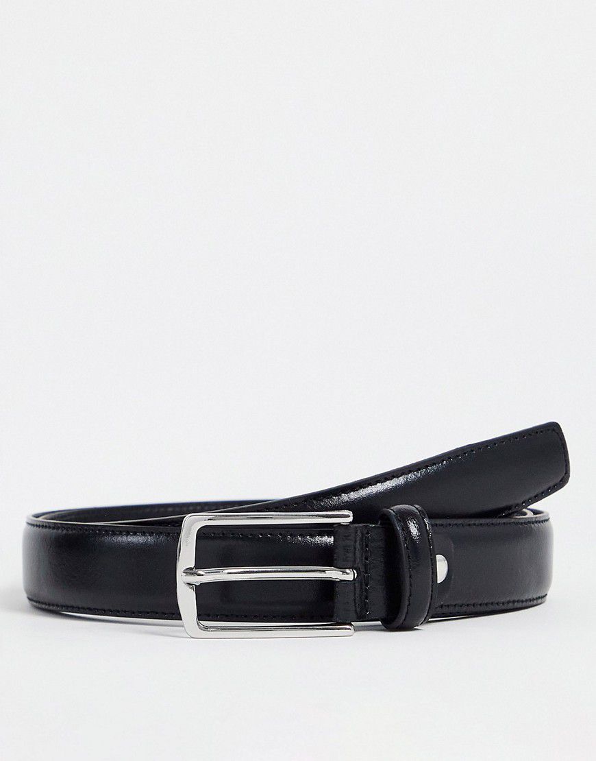 Premium - Cintura in pelle nera - Jack & Jones - Modalova