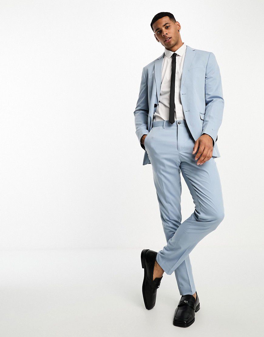 Premium - Pantaloni da abito slim azzurri - Jack & Jones - Modalova