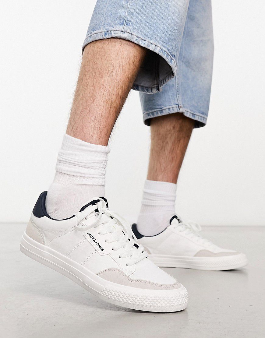 Sneakers in tela bianche con pannelli a contrasto - Jack & Jones - Modalova