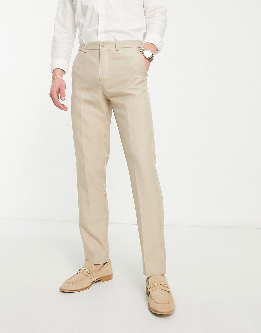 Pantaloni da abito slim fit beige - ONLY & SONS - Modalova