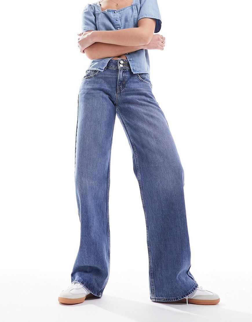 Jeans ampi lavaggio medio con vita super bassa - Levi's - Modalova
