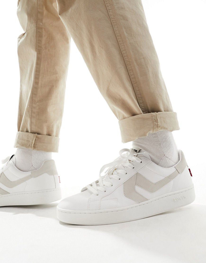 Swift - Sneakers in pelle bianche con linguetta color crema - Levi's - Modalova