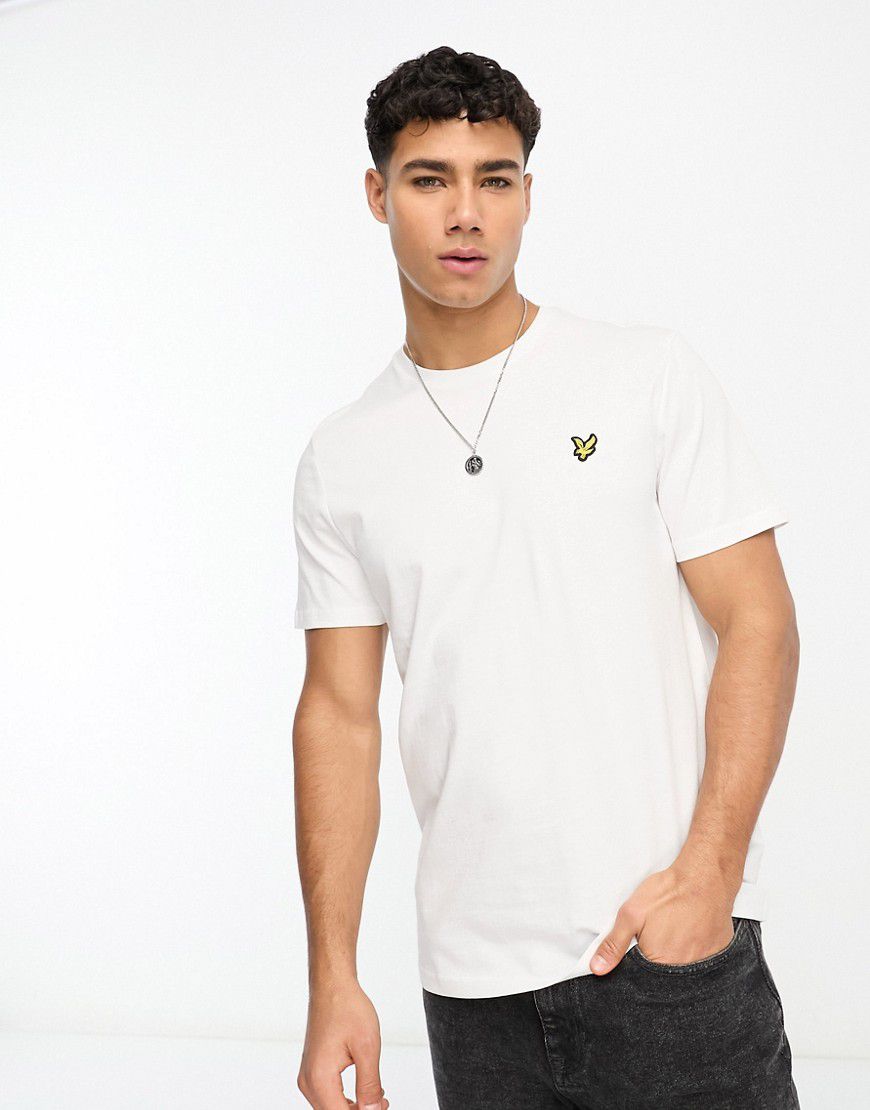 T-shirt in cotone bianca con logo - WHITE - Lyle & Scott - Modalova
