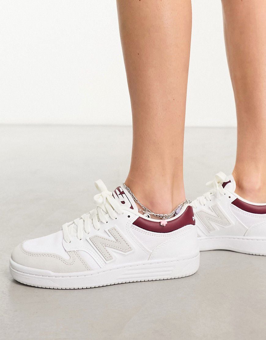 Sneakers bianche e rosse - New Balance - Modalova
