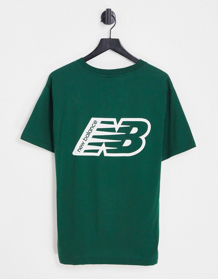 T-shirt con stampa del logo sul retro - New Balance - Modalova