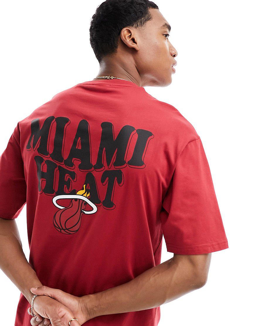 Miami Heat - T-shirt rossa - New Era - Modalova