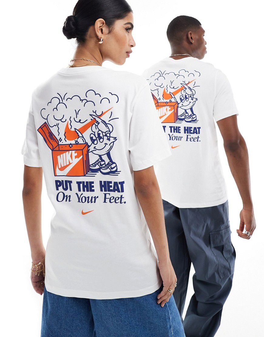 T-shirt unisex bianca con stampa con chef sulla schiena - Nike - Modalova