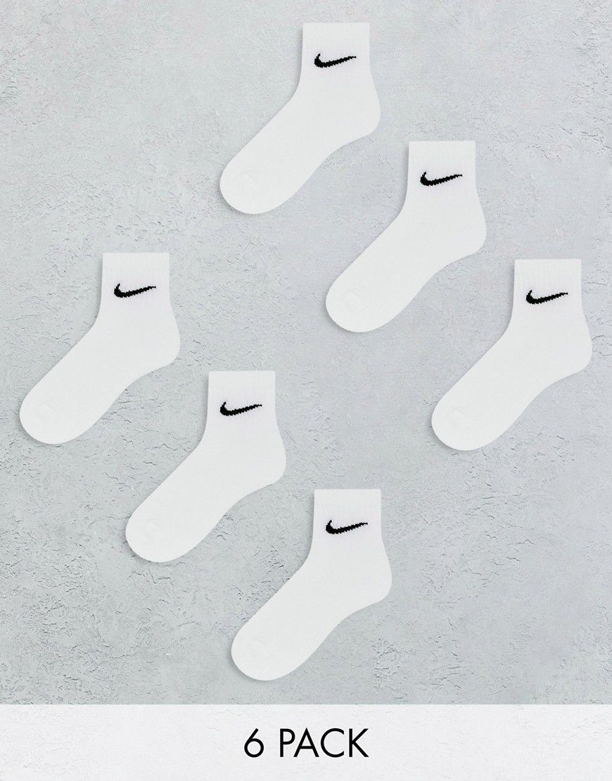 Everyday Cushioned - Confezione da 6 paia di calzini bianchi ammortizzati - Nike Training - Modalova