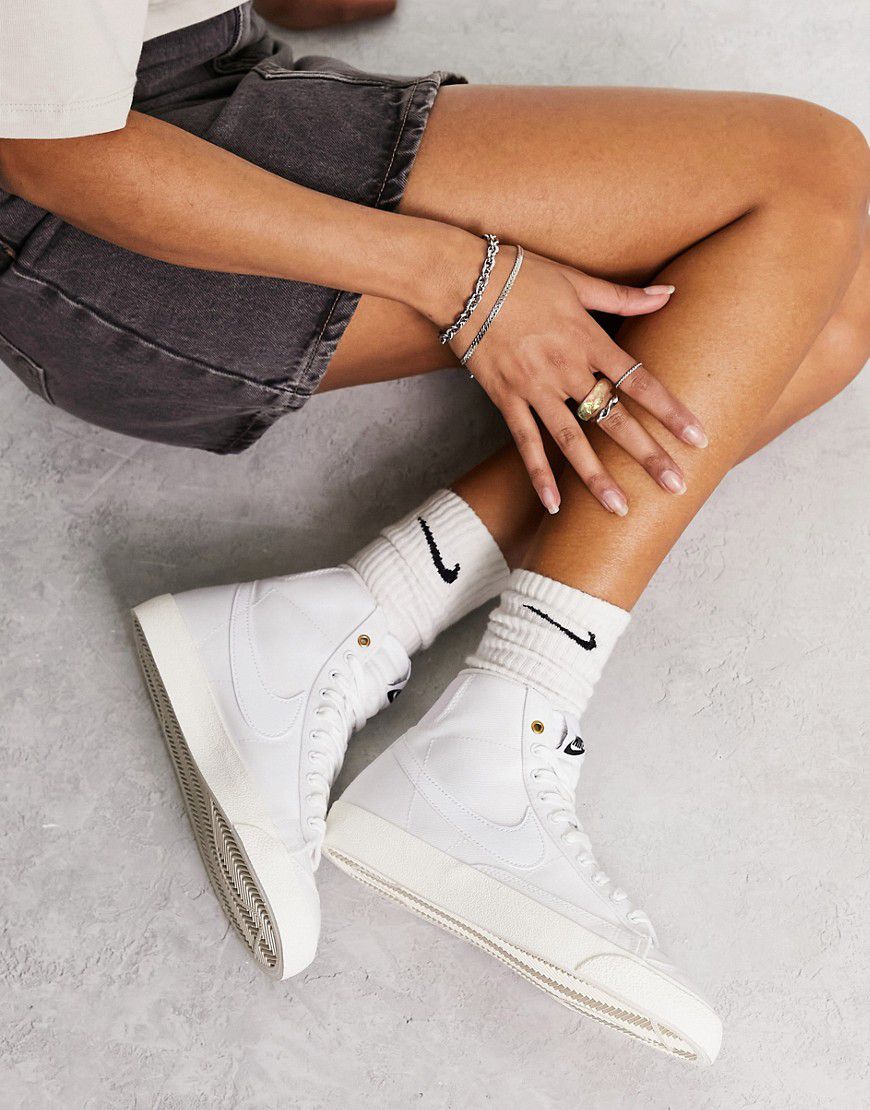 Blazer Mid - Sneakers bianche in tela - Nike - Modalova