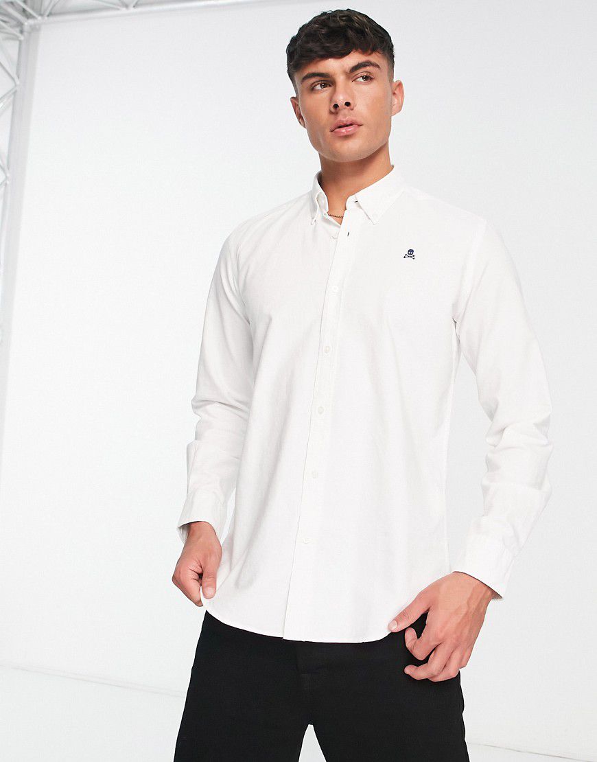 Camicia bianca con bottoni - Scalpers - Modalova