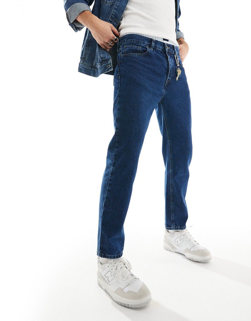 Scalpers - Jeans cropped blu scuro - Scalpers - Modalova
