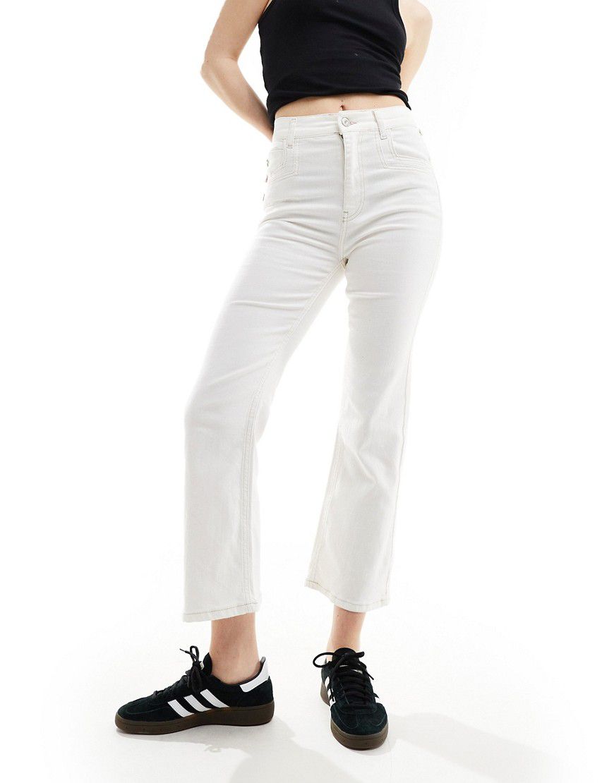 Jeans bianchi con cuciture sul retro - Scalpers - Modalova