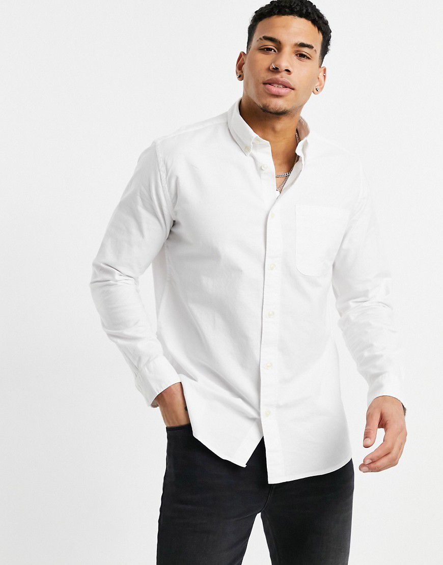 Camicia Oxford bianca - Selected Homme - Modalova